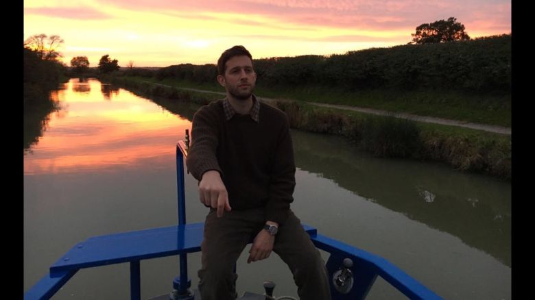 On set of 'The Barge People' .jpg